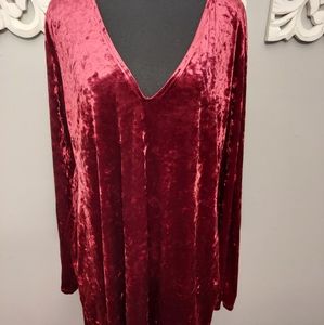 Red Velvet Dress Size 3x